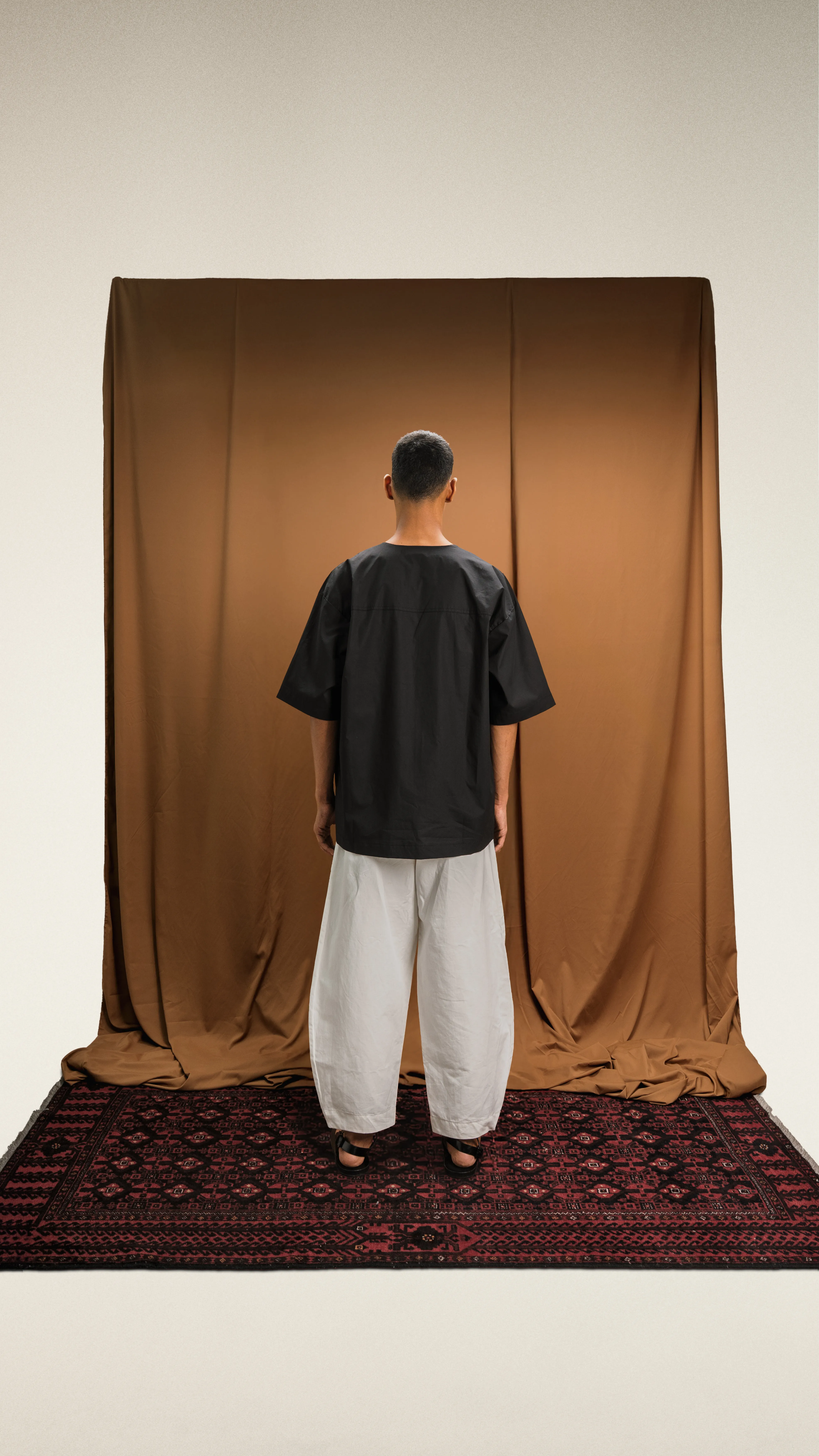 ASKAR COLLARLESS SHIRT 3